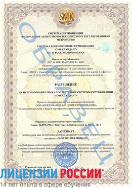 Образец разрешение Красновишерск Сертификат ISO 50001